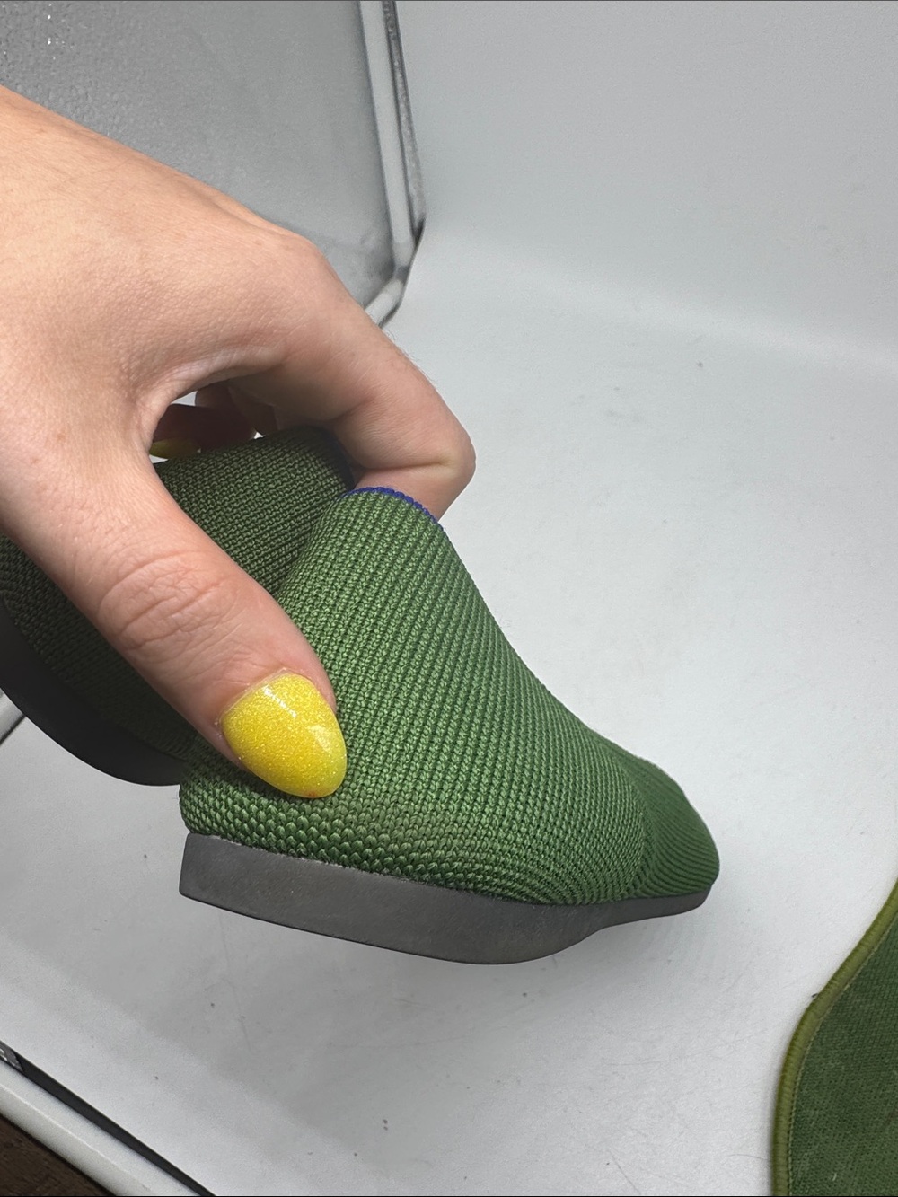 Rothy’s Willow Pointed Toe Flats Green Size 9.5 - Picture 7 of 15